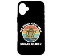 Vintage The World Needs More Sugar Glider Animaux rétro Coque pour iPhone 16 Plus