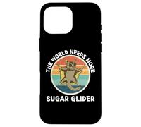 Vintage The World Needs More Sugar Glider Animaux rétro Coque pour iPhone 16 Pro Max