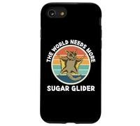 Vintage The World Needs More Sugar Glider Animaux rétro Coque pour iPhone SE (2020) / 7/8