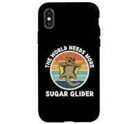 Vintage The World Needs More Sugar Glider Animaux rétro Coque pour iPhone X/XS