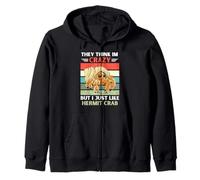 Vintage They Think Im Crazy But I Just Like Hermite Crab Sweat à Capuche