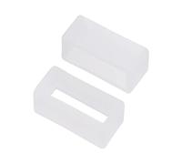 Vintage Time Watches Lot de 2 supports de rechange en caoutchouc blanc pour bracelet de montre - Différentes tailles - 14 mm, 16 mm, 18 mm, 20 mm, 22 mm, 24 mm, 26 mm, 24mm, Caoutchouc