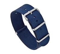 Vintage Time Watches N.A.T.O. Bracelet de montre bleu marine en acier inoxydable et nylon 18 mm, 20 mm, 22 mm, 24 mm, 20 mm, Nylon