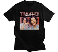 Vintage Timothee Chalamet T Shirt Men Retro 90s 100% Cotton TV T-Shirt Short Sleeves TV Fan Tshirt Merch Tee Fitted Apparel Gift Manches Courtes(XX-Large)