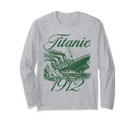 Vintage Titanic Ship 1912 Histoire Maritime Manche Longue