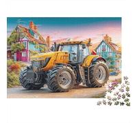 Vintage Tractor Scene Puzzles À Assembler 1000 Pièces Papier Recy arm Landscape Puzzle pour Enfants Cadeau Amusant Et Activité for Home Cadeau for Child‘s Birthday 52x38cm/1000pcs