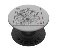 Vintage Traditionnel Japonais Morning-Glory Floral Botanique PopSockets PopGrip Adhésif