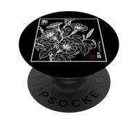 Vintage Traditionnel Japonais Morning-Glory Floral Botanique PopSockets PopGrip Adhésif