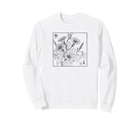 Vintage Traditionnel Japonais Morning-Glory Floral Botanique Sweatshirt