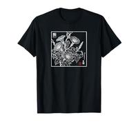 Vintage Traditionnel Japonais Morning-Glory Floral Botanique T-Shirt