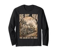 Vintage Train Big Boy 4014 Locomotive Steam Engine Railroad Manche Longue