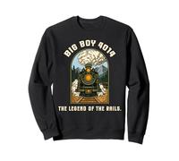 Vintage Train Big Boy 4014 Locomotive Steam Engine Railroad Sweatshirt