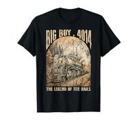 Vintage Train Big Boy 4014 Locomotive Steam Engine Railroad T-Shirt