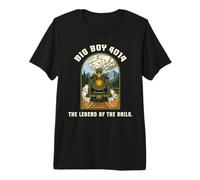 Vintage Train Big Boy 4014 Locomotive Steam Engine Railroad T-Shirt Haut de Gamme
