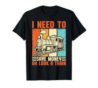 Vintage Train Model Locomotive Railway Steam Engine T-Shirt