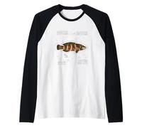 Vintage Tropical Aquarium Fish for Fishing Mom Aesthetic Manche Raglan