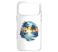Vintage Tropical Beach Palm Trees Retro Style 70s 80s Coque pour iPhone 17 Pro Max