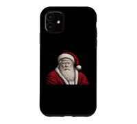 Vintage Trump Santa Face Art Funny Christmas Holiday Design Coque pour iPhone 11