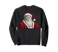Vintage Trump Santa Face Art Funny Christmas Holiday Design Sweatshirt