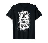 Vintage Trust God Clean House Aide Les Autres Alcoolique AA T-Shirt