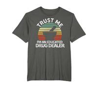 Vintage Trust Me I'm An Educated Drug Dealer Pharmacien T-Shirt