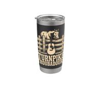 Vintage Turnpike Distressed Country Music Hommes Femmes Gobelet isotherme en acier inoxydable double paroi