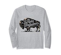 Vintage Turnpike Distressed Country Music Hommes Femmes Manche Longue