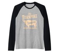 Vintage Turnpike Distressed Country Music Hommes Femmes Manche Raglan