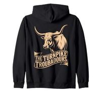 Vintage Turnpike Distressed Country Music Hommes Femmes Sweat à Capuche
