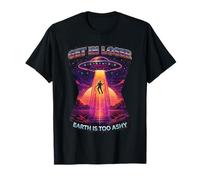 Vintage UFO Get in Loser Alien Abduction Space Humor T-Shirt