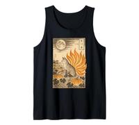 Vintage Ukiyo-e Mythologie Japonaise Fox Sumi-e Débardeur