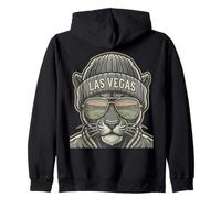 Vintage Urban Panther with Beanie and Sunglasses Sweat à Capuche