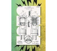 Vintage Vacuum Tube Patent Power Surge Blank Notebook Lined