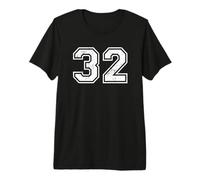 Vintage Varsity Number 32 Trente-Deux T-Shirt Haut de Gamme