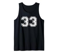 Vintage Varsity Number 33 Trente-Trois Débardeur