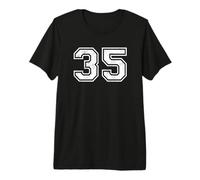 Vintage Varsity numéro 35 Trente-Cinq T-Shirt Haut de Gamme