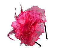 Vintage Veil Hairhoop Bandeau à plumes pour femmes Événement social Tous les jeux de rôle assortis Chemins de tête Accessoires de fête Accessoires d'événement formel