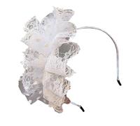 Vintage Veil Hairhoop Bandeau à plumes pour femmes Événement social Tous les jeux de rôle assortis Chemins de tête Accessoires de fête Accessoires d'événement formel