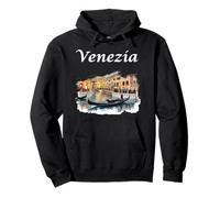 Vintage Venise Italie Voyage Venezia Gondola Sweat à Capuche