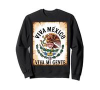 Vintage Viva Mexico, vive Mon Peuple, Fier Drapeau Mexicain Sweatshirt