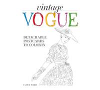 Conran Audio – Cartes postales détachables – Vintage Vogue – à colorier