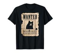Vintage Wanted Dead and Alive Le chat de Schrodinger T-Shirt