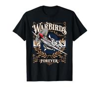 Vintage Warbirds Forever WWII Aviation Nostalgie T-Shirt