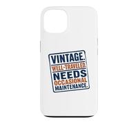 Vintage Well Traveled Needs Maintenance Old Age Humour Coque pour iPhone 13
