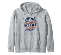 Vintage Well Traveled Needs Maintenance Old Age Humour Sweat à Capuche