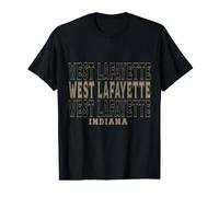 Vintage West Lafayette Indiana T-Shirt Graphique avec Valeur