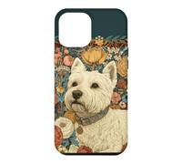 Vintage Westie Dog Morris Style Botanical Coque pour iPhone 12 Pro Max