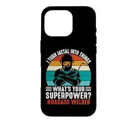 Vintage What's Your Superpower Welder Funny Welders Welding Coque pour iPhone 16 Pro