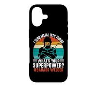 Vintage What's Your Superpower Welder Funny Welders Welding Coque pour iPhone 17