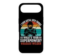 Vintage What's Your Superpower Welder Funny Welders Welding Coque pour iPhone Air